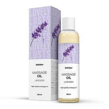 Розпродаж!!! Масажна олія Satisfyer Massage Oil Lavender 250 мл (термін 30.04.2027) SX2703-R фото Купити Розпродаж!!! Масажна олія Satisfyer Massage Oil Lavender 250 мл (термін 30.04.2027)   419 грн