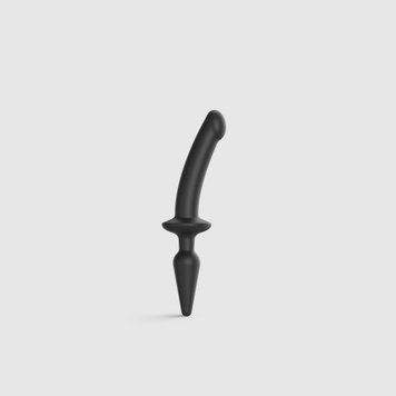 Анальная пробка с дилдо 2в1 Strap-On-Me SWITCH PLUG-IN DILDO Black S, диаметр 3,3/2,9 см SO6826 фото Купить   Strap-On-Me (Франція) 2 956 грн