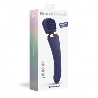 Вібромасажер з силіконовою щіточкою Love to Love Brush Crush &ndash; Midnight Indigo SO5533 фото Купити Вібромасажер з силіконовою щіточкою Love to Love Brush Crush &ndash; Midnight Indigo  Love To Love (Франція) 2 956 грн