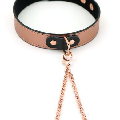 Ошейник с зажимами для сосков Liebe Seele Rose Gold Memory Collar with Nipple Clamps, кожа SO9495 фото Купить Ошейник с зажимами для сосков Liebe Seele Rose Gold Memory Collar with Nipple Clamps, кожа  Liebe Seele  1 779 грн