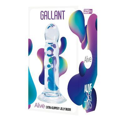 Прозрачный фаллоимитатор Alive Gallant Jelly Dildo SO6025 фото Купить   Alive  720 грн