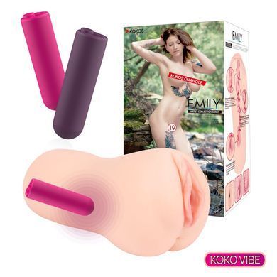 Мастурбатор Kokos Emily Vibe SX1420 фото Купити Мастурбатор Kokos Emily Vibe  Kokos (Південна Корея) 2 623 грн