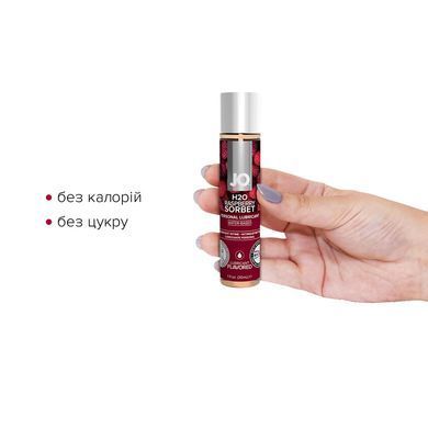 Смазка на водной основе JO H2O &mdash; Raspberry Sorbet (30 мл) без сахара, растительный глицерин SO1468 фото Купить   JO (США) 359 грн