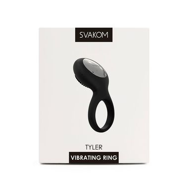 Ерекційне кільце з вібрацією Svakom Tyler Black SO4833 фото Купити Ерекційне кільце з вібрацією Svakom Tyler Black  Svakom (США) 2 485 грн