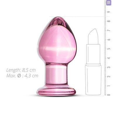 Рожева анальна пробка зі скла Gildo Pink Glass Buttplug No. 27 SO4421 фото Купити Рожева анальна пробка зі скла Gildo Pink Glass Buttplug No. 27  Gildo (Нідерланди) 1 468 грн
