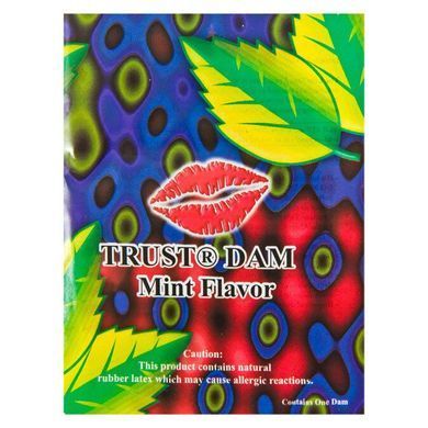 Латексная салфетка Latex Dental Dams Mint 1 шт SX1262 фото Купить   ONE (США) 147 грн