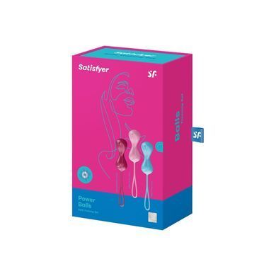 Вагінальні кульки Satisfyer Power Balls (3 пари), діаметр 3,4см, маса 60-76-92г, з кулькою всередині SO2300 фото Купити Вагінальні кульки Satisfyer Power Balls (3 пари), діаметр 3,4см, маса 60-76-92г, з кулькою всередині  Satisfyer (Німеччина) 1 265 грн