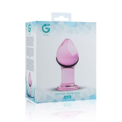 Рожева анальна пробка зі скла Gildo Pink Glass Buttplug No. 27 SO4421 фото Купити Рожева анальна пробка зі скла Gildo Pink Glass Buttplug No. 27  Gildo (Нідерланди) 1 468 грн