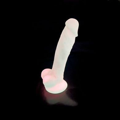 Фалоімітатор SilexD Johnny Pink Glow in the dark, двошаровий, силікон+Silexpan, діаметр 3,5см SO7026 фото Купити Фалоімітатор SilexD Johnny Pink Glow in the dark, двошаровий, силікон+Silexpan, діаметр 3,5см  SILEXD (Іспанія) 1 607 грн