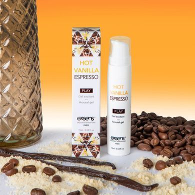Стимулирующий гель EXSENS Kissable Hot Vanilla Espresso 15мл можно для поцелуев, охлаждающий SO2368 фото Купить Стимулирующий гель EXSENS Kissable Hot Vanilla Espresso 15мл можно использовать для поцелуев.  Exsens  769 грн