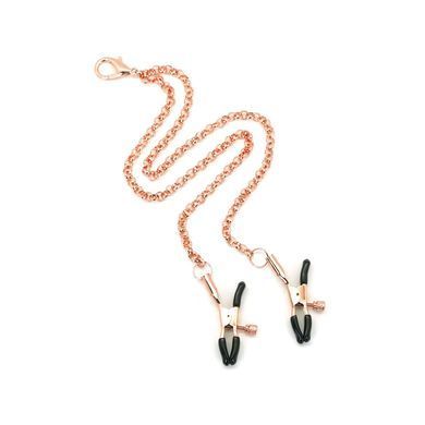 Ошейник с зажимами для сосков Liebe Seele Rose Gold Memory Collar with Nipple Clamps, кожа SO9495 фото Купить Ошейник с зажимами для сосков Liebe Seele Rose Gold Memory Collar with Nipple Clamps, кожа  Liebe Seele  1 779 грн