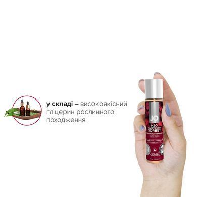 Смазка на водной основе JO H2O &mdash; Raspberry Sorbet (30 мл) без сахара, растительный глицерин SO1468 фото Купить   JO (США) 359 грн
