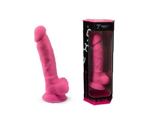 Фалоімітатор SilexD Johnny Pink Glow in the dark, двошаровий, силікон+Silexpan, діаметр 3,5см SO7026 фото Купити Фалоімітатор SilexD Johnny Pink Glow in the dark, двошаровий, силікон+Silexpan, діаметр 3,5см  SILEXD (Іспанія) 1 607 грн