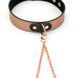 Ошейник с зажимами для сосков Liebe Seele Rose Gold Memory Collar with Nipple Clamps, кожа SO9495 фото 10
