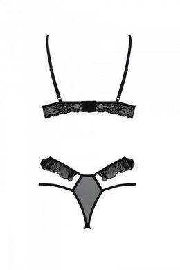 Эротический комплект Passion DOLLY SET, L/XL, black, с открытыми чашками SO9704 фото Купить   Passion (Польща) 1 690 грн