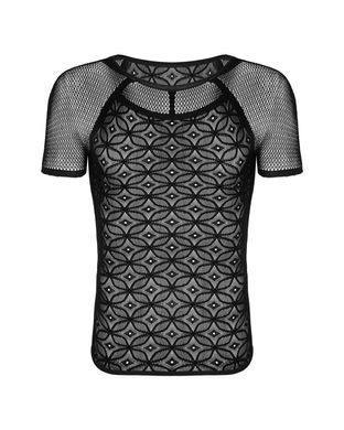 Чоловіча напівпрозора футболка з орнаментом Obsessive T102 T-shirt S/M/L, чорна SO7310 фото Купити Чоловіча напівпрозора футболка з орнаментом Obsessive T102 T-shirt S/M/L, чорна  Obsessive (Польща) 1 653 грн
