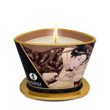 Массажная свеча Shunga Massage Candle - Intoxicating Chocolate (170 мл) с афродизиаками SO2514 фото Купить   Shunga (Канада) 923 грн