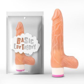 Вибратор&nbsp;с&nbsp;яичками&nbsp;ребристый&nbsp;Chisa&nbsp;Basic&nbsp;Luv&nbsp;Theory на батарейках Chisa &mdash; фото