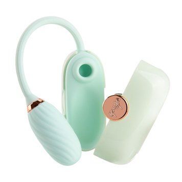 Вакуумний кліторальний стимулятор Otouch Louis Vibrate Teal з віброяйцем, у кейсі SO9429 фото Купити Вакуумний кліторальний стимулятор Otouch Louis Vibrate Teal з віброяйцем, у кейсі  Otouch (Китай) 2 217 грн