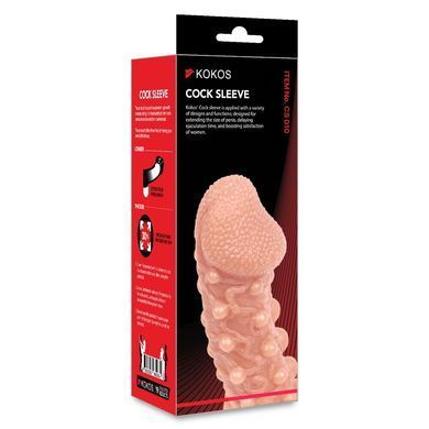 Насадка на член Kokos Cock Sleeve CS 010 M SX1469 фото Купить   Kokos (Південна Корея) 618 грн
