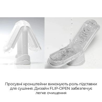 Мастурбатор Tenga Flip Zero White, изменяемая интенсивность стимуляции, раскладной TFZ-001 фото Купить   Tenga (Японія) 7 114 грн