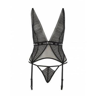 Полупрозрачный корсет Passion Exclusive MIRAJANE CORSET XXL/XXXL, black PS26409 фото Купить   Passion (Польща) 2 309 грн