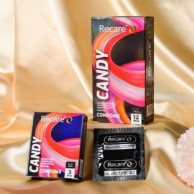 Презервативи Holographic Recare Delay Candy Condoms 3 шт, пролонгувальний ефект, цукерковий аромат SX3330 фото Купити Презервативи Holographic Recare Delay Candy Condoms 3 шт, пролонгувальний ефект, цукерковий аромат  Recare (Китай) 49 грн