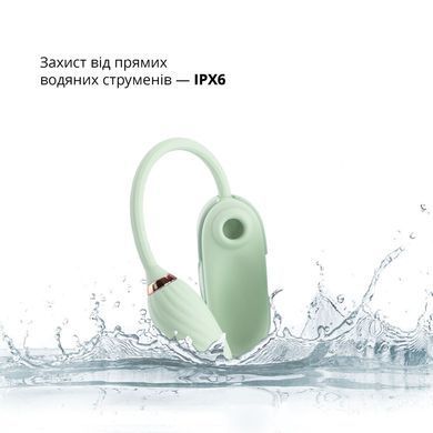 Вакуумний кліторальний стимулятор Otouch Louis Vibrate Teal з віброяйцем, у кейсі SO9429 фото Купити Вакуумний кліторальний стимулятор Otouch Louis Vibrate Teal з віброяйцем, у кейсі  Otouch (Китай) 2 217 грн