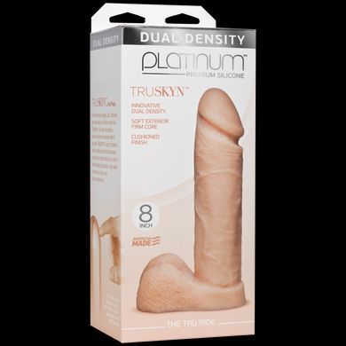 Фаллоимитатор Doc Johnson Platinum TRUSKYN - The Tru Ride 8 Inch, диаметр 4,8см, двухслойный силикон SO1970 фото Купить   Doc Johnson (США) 6 467 грн