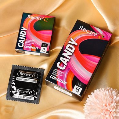Презервативи Holographic Recare Delay Candy Condoms 3 шт, пролонгувальний ефект, цукерковий аромат SX3330 фото Купити Презервативи Holographic Recare Delay Candy Condoms 3 шт, пролонгувальний ефект, цукерковий аромат  Recare (Китай) 49 грн