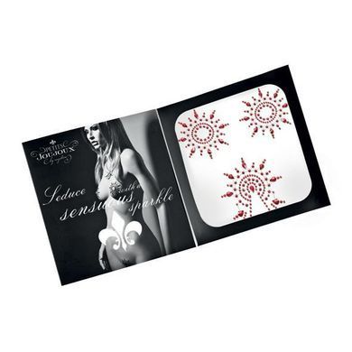 Пэстис из кристаллов Petits Joujoux Gloria set of 3 - Red, украшение на грудь и вульву SO3147 фото Купить   Petits Joujoux (Німеччина) 757 грн
