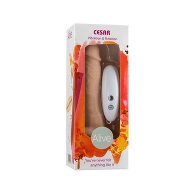 Фаллоимитатор с вибрацией и ротацией Alive Cesar Vibro Plus FutureSkyn, диаметр 3,5см, реалистичный AL20497 фото Купить   Alive  2 966 грн
