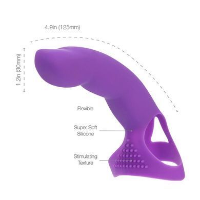 Насадка на палец Simple&True Extra Touch Finger Dong Purple SO5591 фото Купить   PowerBullet (Канада) 637 грн