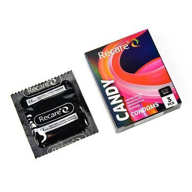 Презервативи Holographic Recare Delay Candy Condoms 3 шт, пролонгувальний ефект, цукерковий аромат SX3330 фото Купити Презервативи Holographic Recare Delay Candy Condoms 3 шт, пролонгувальний ефект, цукерковий аромат  Recare (Китай) 49 грн