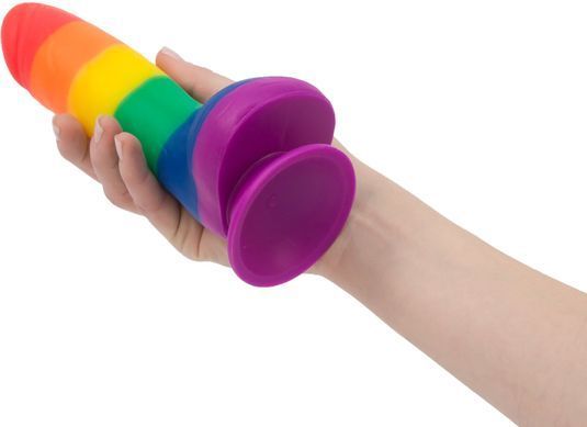 Радужный фаллоимитатор ADDICTION - JUSTIN - 8" - RAINBOW, 20,3 см, силикон SO4533 фото Купить   ADDICTION  2 115 грн