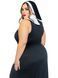 Костюм монашки-грішниці Leg Avenue Sultry Sinner 1X-2X, сукня, головний убір, комір SX1731 фото 4