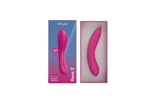 Смарт-вибратор We-Vibe Rave 2 Twisted Pleasure Pink, для точки G и входа во влагалище, 2 мотора SO8769 фото Купить Смарт-вибратор We-Vibe Rave 2 Twisted Pleasure Blue, для точки G и входа во влагалище, 2 мотора  We-Vibe  4 248 грн