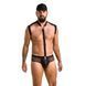 Комплект еротичної чоловічої білизни Passion 038 JOHN SET L/XL Black, боді, кепка SO7585 фото 1