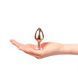 Металева анальна пробка із прикрасою у вигляді кристалу Dorcel - Diamond Plug Rose Gold S SO5534 фото 4