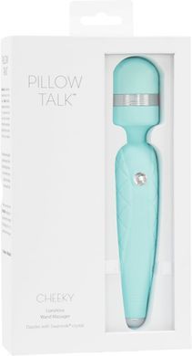 Розкішний вібромасажер PILLOW TALK - Cheeky Teal з кристалом Swarovski, плавне підвищення потужності Pillow Talk  &mdash; фото