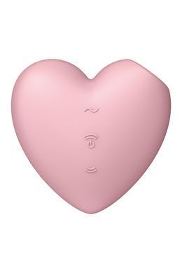 Вакуумный стимулятор-сердечко с вибрацией Satisfyer Cutie Heart Light Red SO6286 фото Купить   Satisfyer (Німеччина) 1 588 грн