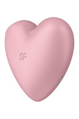 Вакуумный стимулятор-сердечко с вибрацией Satisfyer Cutie Heart Light Red SO6286 фото Купить   Satisfyer (Німеччина) 1 588 грн