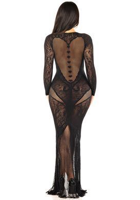 Сукня Leg Avenue Lace and Net Bodycon Gown One Size, Black SX1737 фото Купити Сукня Leg Avenue Lace and Net Bodycon Gown One Size, Black  Leg Avenue (США) 2 401 грн