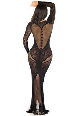 Сукня Leg Avenue Lace and Net Bodycon Gown One Size, Black SX1737 фото Купити Сукня Leg Avenue Lace and Net Bodycon Gown One Size, Black  Leg Avenue (США) 2 401 грн