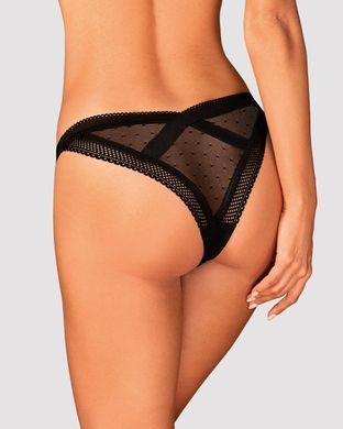 Мереживні трусики із заниженою талією Obsessive Estiqua panties M/L, чорні SO7261 фото Купити Мереживні трусики із заниженою талією Obsessive Estiqua panties M/L, чорні  Obsessive (Польща) 738 грн