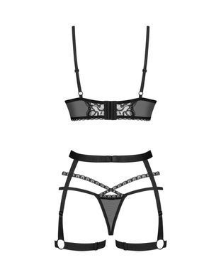 Комплект Obsessive Blomentis 3-pcs set, XS/S, м&rsquo;який ліф, стрінги зі стрепами, пояс із гартерами SX1033 фото Купити Комплект Obsessive Blomentis 3-pcs set, XS/S, м&rsquo;який ліф, стрінги зі стрепами, пояс із гартерами  Obsessive (Польща) 1 921 грн