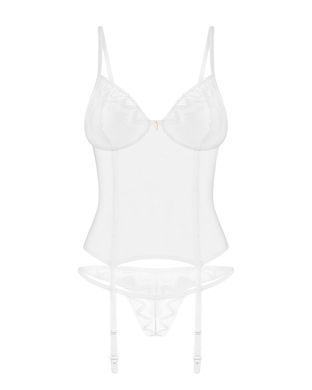 Корсет Obsessive Alissium corset & thong, XS/S, гнучкі кісточки, відкрита спина, стрінги в комплекті SX0600 фото Купити Корсет Obsessive Alissium corset & thong, XS/S, гнучкі кісточки, відкрита спина, стрінги в комплекті  Obsessive (Польща) 1 653 грн