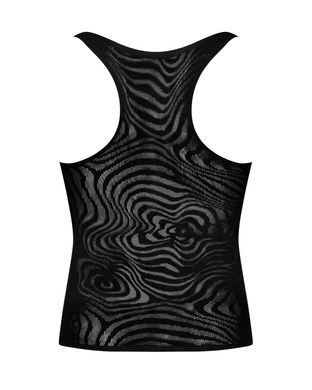 Чоловіча напівпрозора майка-борцовка з візерунком Obsessive T103 tank top S/M/L, чорна SO7311 фото Купити Чоловіча напівпрозора майка-борцовка з візерунком Obsessive T103 tank top S/M/L, чорна  Obsessive (Польща) 1 385 грн