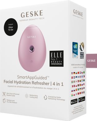 Електронний освіжувач для зволоження обличчя GESKE Facial Hydration Refresher 4в1 pink HB0170 фото Купити Електронний освіжувач для зволоження обличчя GESKE Facial Hydration Refresher 4в1 pink  GESKE 1 279 грн