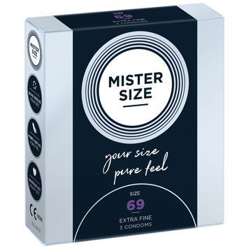 Розпродаж!!! Презервативи Mister Size - pure feel - 69 (3 condoms) (термін 04.2026) SO8038-R фото Купити Розпродаж!!! Презервативи Mister Size - pure feel - 69 (3 condoms) (термін 04.2026)  Mister Size (Німеччина) 109 грн